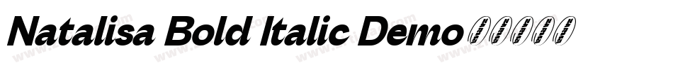 Natalisa Bold Italic Demo字体转换